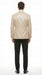Men’s Tan Tuxedo Blazer with Black Lapel – Formal Dinner Jacket Suit + Pants for Wedding, Prom champaign beige color