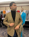 Men's Light Brown Plaid Sport Coat – Classic Check Blazer for Business and Casual Wear in Tan Windowpane Taupe Color