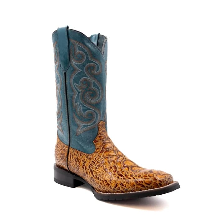 Ferinni Boot - Mens Dress Cowboy Boot  - Ferrini Men's Hunter Square Toe Boots Handcrafted - Brown main image 1