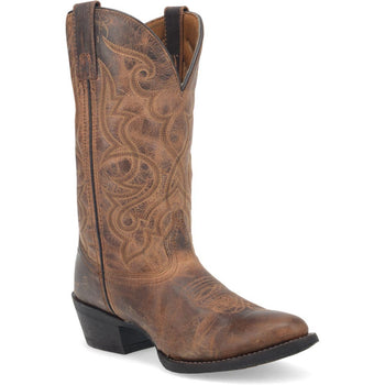 Laredo Maddie Tan Leather Round Toe Women Boots - Image 2