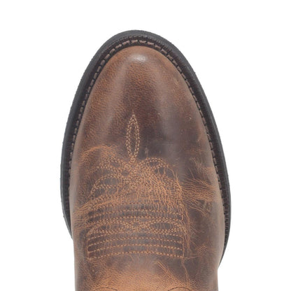 Laredo Maddie Tan Leather Round Toe Women Boots - Image 4