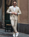 Tan Seersucker Suit
