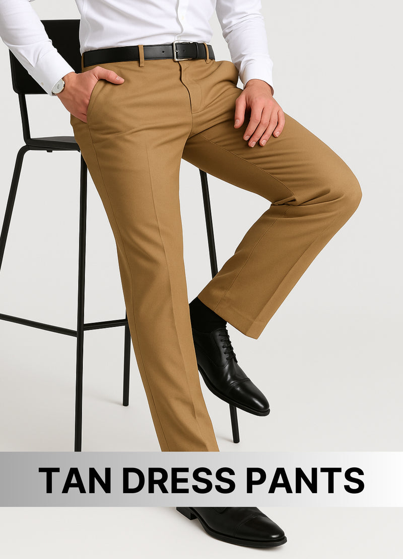 TAN DRESS PANTS