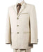 Men's 2 Piece Taupe Wide Cotton Diamond Nail Head Denim Suit