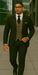 Wool Suit - Italian Made Business Suit by Statement Men's 3 Piece 100% Wool Modern Fit Suit - Bold Accent Color