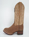 Los Altos Men's Nobuck Taupe Wide Square Toe Boot
