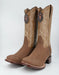 Los Altos Men's Nobuck Taupe Wide Square Toe Boot