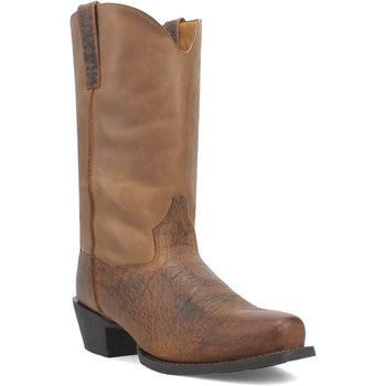 Laredo Gilly 12" Shaft Taupe Cowboy Square Toe Leather Boot - Image 2