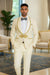 2025 Ivory and Gold 2pc Men's Suit by Tazzio