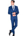 Men'S Big And Tall Sizes Teal Cobalt Blue Indigo ~ Bright Blue Suit