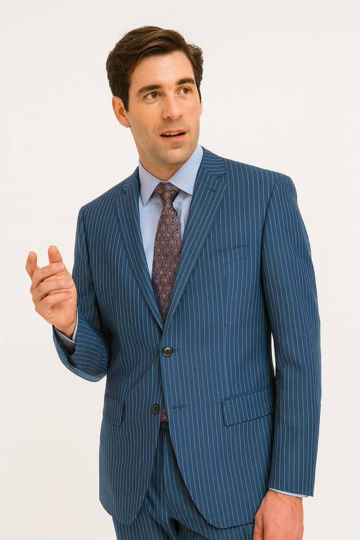 Light Navy Blue Suit - Dark Light Navy Blue Suit - Light Navy Blue Suit