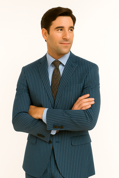 Light Navy Blue Suit - Dark Light Navy Blue Suit - Light Navy Blue Suit