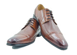 Carrucci Textured Leather Blucher