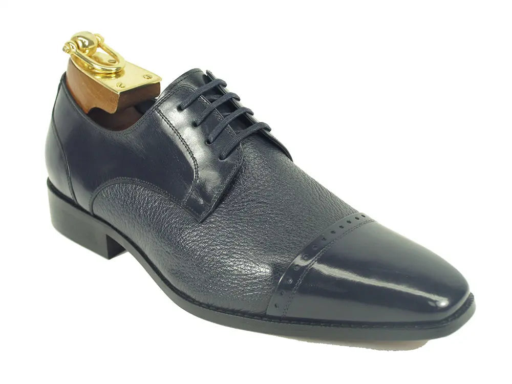 Carrucci Textured Leather Blucher