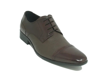 Carrucci Textured Leather Blucher