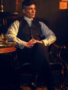 The Peaky Blinders Waistcoat - Vintage Vest + Matching Pant and Shirt Package (Peaky Blinders Custome)