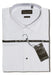 This classic white Lay-Down Tuxedo shirt for men