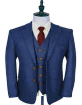 Thomas Shelby Suit - Peaky Blinders Blue Wedding Suit