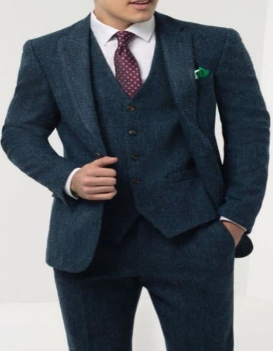 Thomas Shelby Suit - Peaky Blinders Blue Wedding Suits