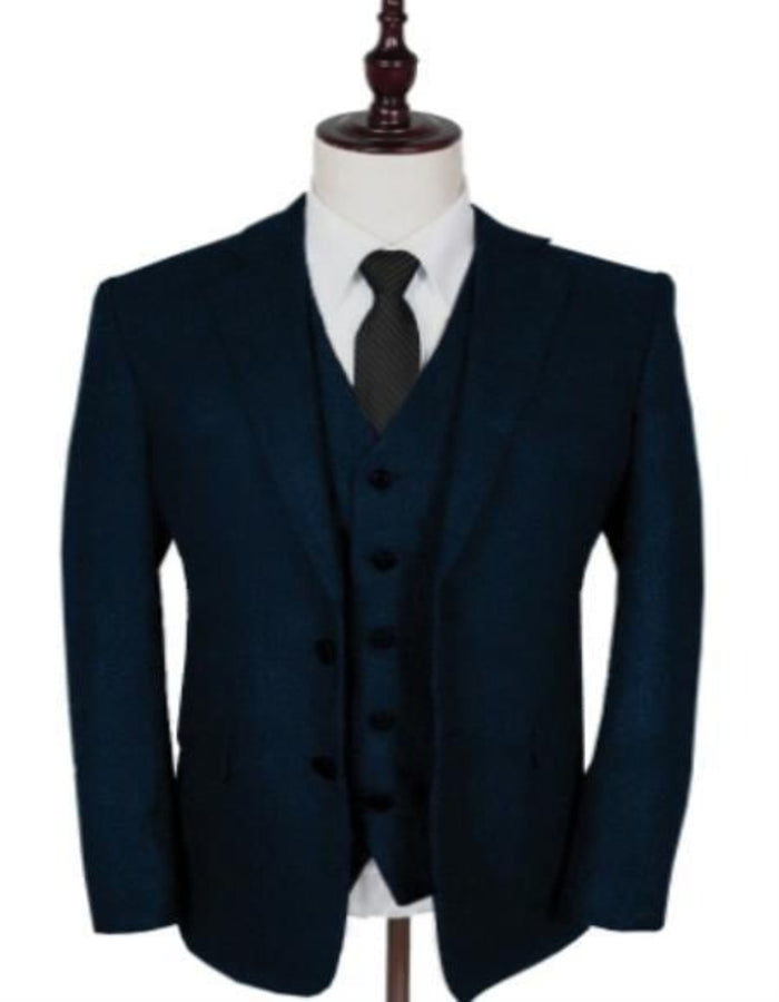 Thomas Shelby Suit - Peaky Blinders Navy Wedding Suit