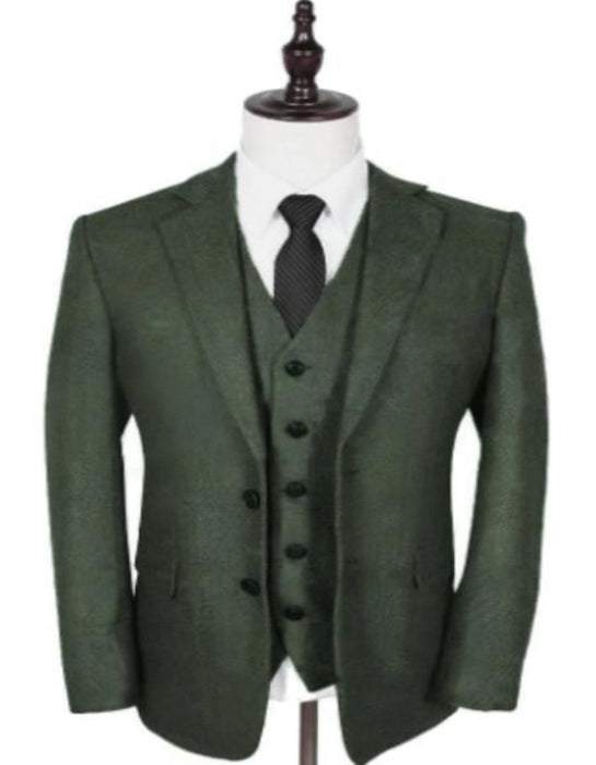 Thomas Shelby Suit - Peaky Blinders Olive Green Wedding Suit