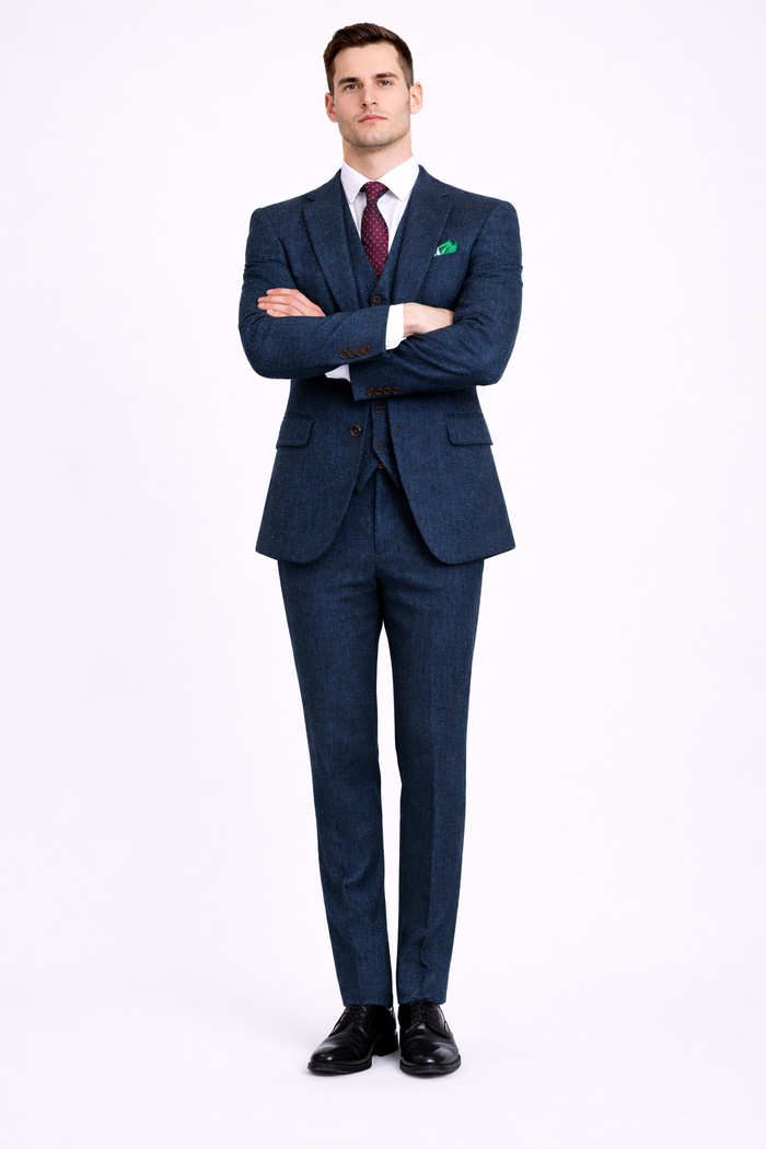 Thomas Shelby Suit - Peaky Blinders Blue Wedding Suits