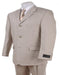 Groomsmen Suits Tan ~ Beige~Light Taupe~Sand Blend Khaki Polyester Summer Available In 2 Or 3 Buttons Style Regular Classic Cut Cheap Priced Business Suits Clearance Sale - 100% Percent Wool Fabric Suit - Worsted Wool Business Suit