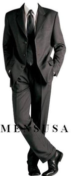 Solid Black Formal Cheap Priced Business Suits Clearance Sale +Shirt & Tie As Seen In Picture Package Combo ~ Combination Available in 2 or Three ~ 3 Buttons Style Regular Classic Cut