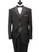 premier quality italian fabric Vested Men's Tuxedo Super 150's Wool Jacket + Pants + Shirt + Bow Tie