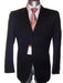 Fine Men's Dress Formal Jet Black Super Cheap Priced Business Suits Clearance Sale year round