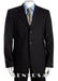 Black & Gray Multi Mini Pinstripe 3 Buttons Super 120'S Cheap Priced Business Suits Clearance Sale
