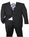 Men'S Black Solid Cheap Priced Business Suits Clearance Sale Available In 2 Or 3 Buttons Style Regular Classic Cut