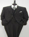 Solid Black Super 150's Men's 3 buttons Luxurious High End  Side Vented  jacket Suit - 100% Percent Wool Fabric Suit - Worsted Wool Business Suit