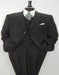 Solid Black Super 150's Men's 3 buttons Luxurious High End  Side Vented  jacket Suit - 100% Percent Wool Fabric Suit - Worsted Wool Business Suit