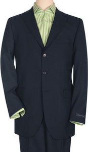 Three Button Suit Style Dark Blue Premier Quality Italian Fabric 3 Button Style Super 150'S
