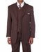 Men's Brown/White 1920's 30's Fashion Look Available in 2 or Three ~ 3 Buttons Vested Pinstripe ~ Stripe 3 Piece With Vest Bold Chalk Stripe Suit