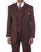 Men's Brown/White 1920's 30's Fashion Look Available in 2 or Three ~ 3 Buttons Vested Pinstripe ~ Stripe 3 Piece With Vest Bold Chalk Stripe Suit