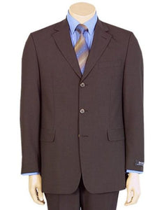 Fine Men's Modern Brown 100% Pure Year Round 2/3 Buttons Cheap Priced Business Suits Clearance Sale