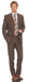 Modern Brown Super 120'S Available In 2 Or 3 Buttons Style Regular Classic Cut - 100% Percent Wool Fabric Suit - Worsted Wool Business Suit