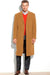 Camel Men's Dress Coat full length Overcoat ~ Long Men's Dress Topcoat -  Winter coat (Cashmere Touch (not cashmere))