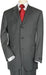 Three - 3 Buttons Style Men'S Suit Dark Charcoal Premier Quality Italian Fabric Suit Super 150