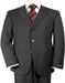 Charcoal Gray Side Vent Available In 2 Or 3 Buttons Style Regular Classic Cut Super 150'S - 100% Percent Wool Fabric Suit - Worsted Wool Business Suit