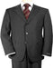 Charcoal Gray Side Vent Available In 2 Or 3 Buttons Style Regular Classic Cut Super 150'S - 100% Percent Wool Fabric Suit - Worsted Wool Business Suit
