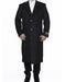 Men's Dress Coat Full Length Wool Dress Top Coat / Overcoat in Charcoal Authentic Reg:$700 Designer now on Sale