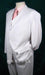 EXTRA FINE Soid All White Suit For Men  3PC VESTED Suits For Men