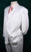 EXTRA FINE Soid All White Suit For Men  3PC VESTED Suits For Men