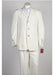Men's 3 Button Offf All White Suit For Men