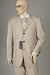 Tan - Beige Double Vent Super 120'S Men's Dress Buienss 3 Buttons Cheap Priced Business Suits Clearance Sale