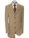 Tan - Beige Super 120's - 100% Percent Wool Fabric Suit - Worsted Wool Business Suit