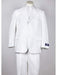 Three Button Men's  White  Classic Fit Suit